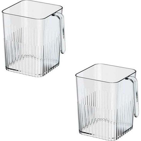 Garden FuturePack de de 2 boîtes de rangement pour porte latérale pour réfrigérateur -, XU,Organisateur de réfrigérateur pour garder votre réfrigérateur organisé (transparent) - KZQ (1/4)