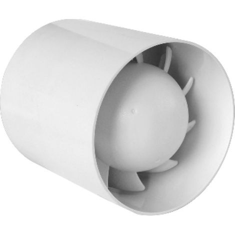 ASPIRATORE ELICOIDALE CILINDRICO PER CONDOTTI Bianco Diam. 100