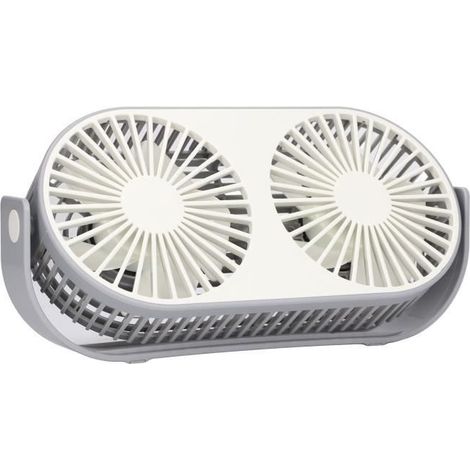 Double ventilateur USB - SONEW - Mini ventilateur - Rotation 360° - 2 modes - Silencieux 20 dB (1/3)