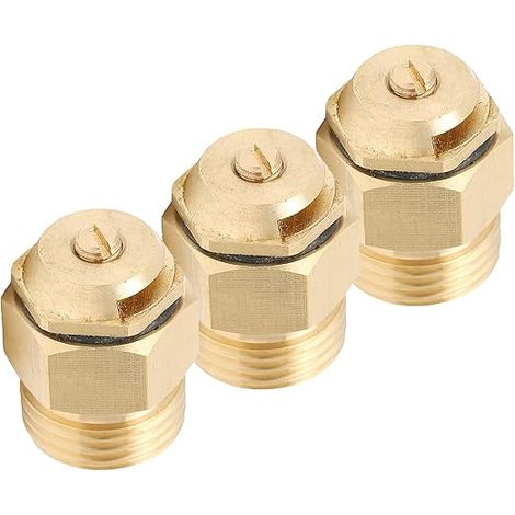 Lot de 3 buses d'arrosage à réfraction G1/2, têtes d'arrosage micro-puits en cuivre réglables, accessoires d'irrigation pour jardin, pour arroser pelouses, plantes, fleurs et légumes. (1/5)