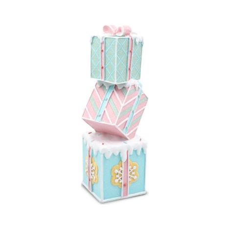 Decorazione Casa Natalizia Scateole Regalo Gift Box in Resina 36 cm (1/2)