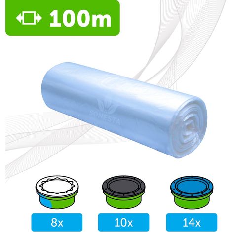 100m. ECO Recharge de sac pour poubelle à couches compatible avec Tommee Tippee : Twist and Click, Simplee, TEC