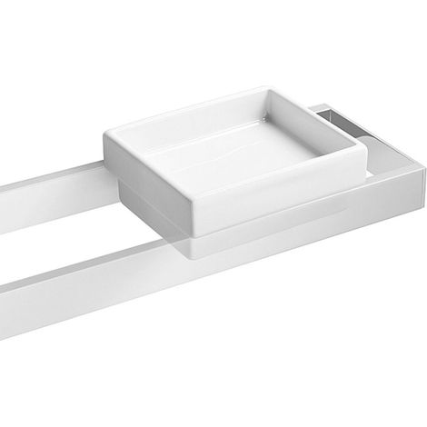 Lineabeta - Vaschetta portasapone Skuara in ceramica bianco