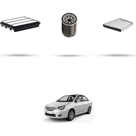 Kit tagliando 3 filtri compatibile con Suzuki Liana 1.6 16v 78kw dal 2002 (1/5)