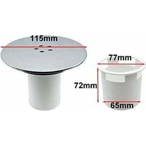 Bonde Douche, Bonde de Douche 90 mm/115mm, Remplacement de Couvercle de Siphon Douche (1/4)