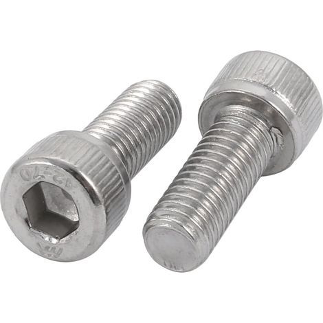 map 2pcs M8x20mm Vis Filetage à Gauche Tête Creuse Boulon en 304 Acier Inox (1/2)