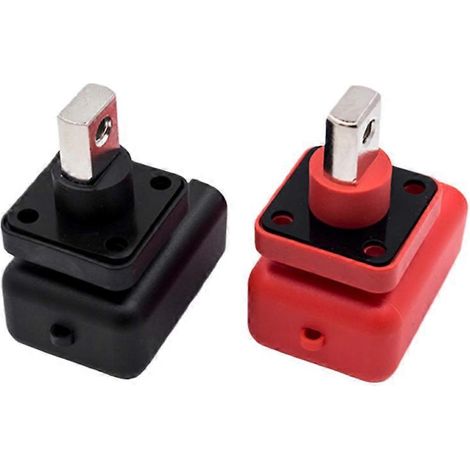 Bornier carré haute intensité 200 A ZX-M6-M6-120 A noir et rouge pour stockage d'énergie par batterie au lithium, connecteur traversant mural 2 pièces ( ) (1/5)