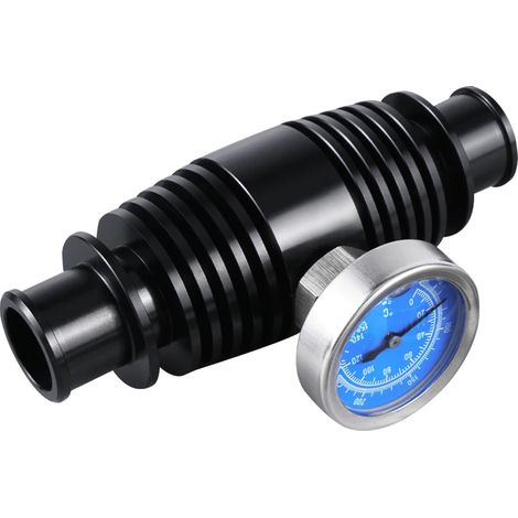 Indicador de temperatura del agua del radiador, construcción duradera, refrigeración mejorada, color negro. (1/2)
