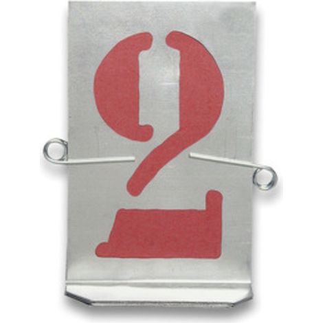 STAMPINI TRAFORATI 10 NUMERI DA 80 MM- UTENSILI ALFA- 1,0 pz