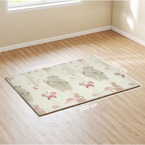 Tappeto gioco pieghevole in schiuma, 200 x 150 x 1,5 cm, multicolore DESVIAE (1/4)