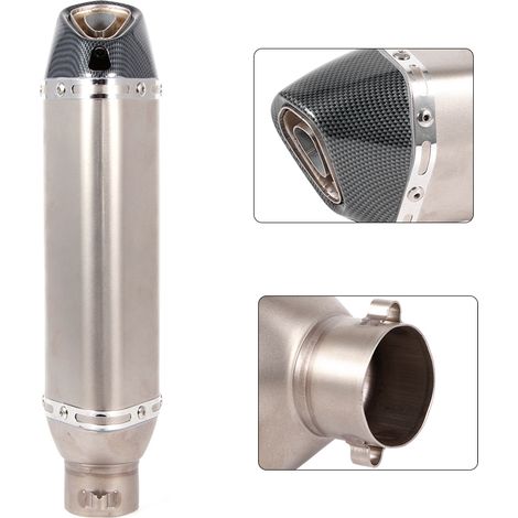 Modification universelle du tuyau d'échappement de moto 51 mm/2,0 pouces