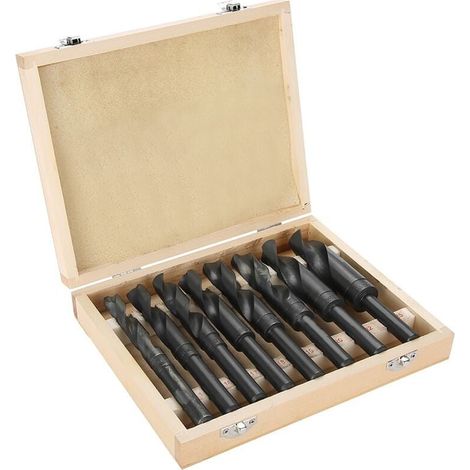 8Pcs/Lot 14-25mm Forets en acier au carbone à haute vitesse Forets à queue réduite HSS Forets hélicoïdaux HSS (1/4)