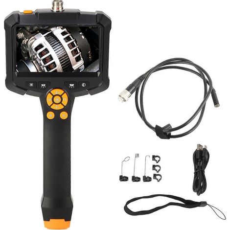 4,3-Zoll-Endoskopkamera mit LCD-Display, IPX7 wasserdicht, 1080P HD-Inspektionskamera mit 8 LED-Leuchten für