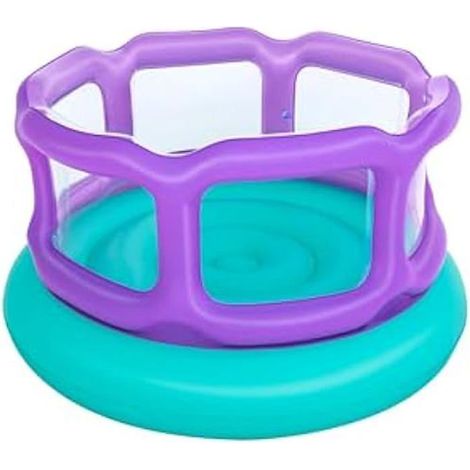 Aufblasbares Trampolin - BESTWAY - Laugh 'N Leap™ - 1,52 m x 84 cm - Buntes Design - Sicherer Raum
