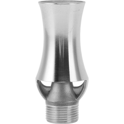 Tour à glace en acier inoxydable, cascade de fontaine en cèdre, buse de style tête de pin enneigé, filetage intérieur de 1/2 pouce, filetage extérieur de 3/4 pouce. (1/5)