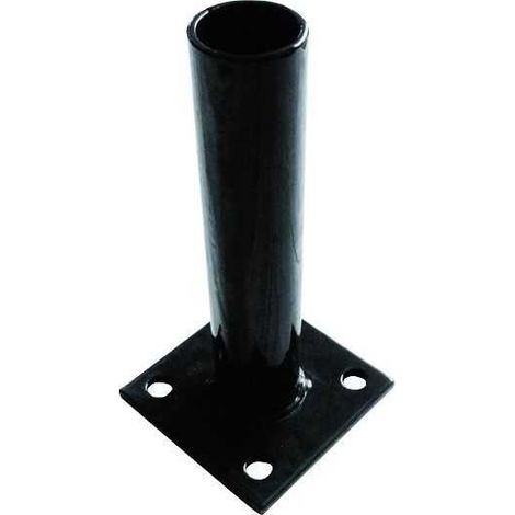 Vigor – Bases pour poteau tondi anthracite – Diamètre 38mm – Accessoire pour fixation bois dur – Pour chantiers humides