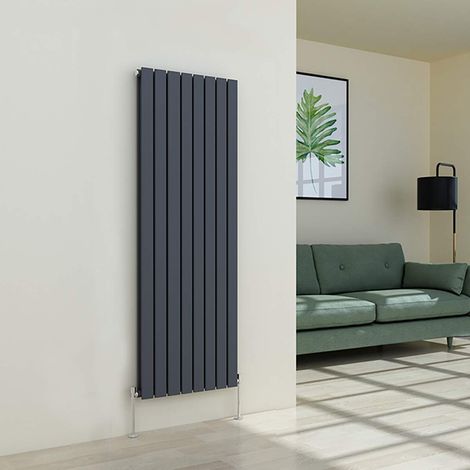 Warmehaus Flat Radiator Anthracite Vertical Double 1600x544mm (1/5)
