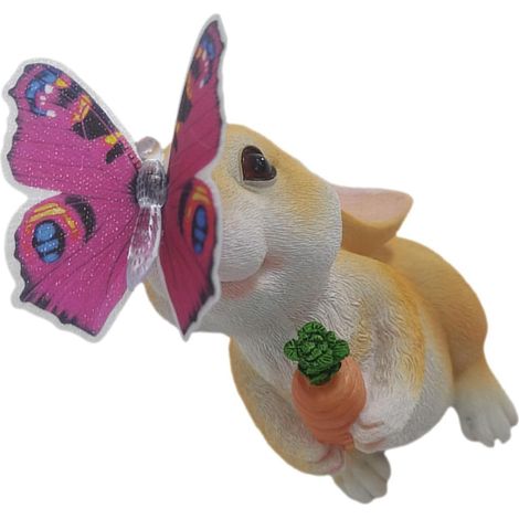 Solaire Jardin Lapin R sine Statue Lumineuse tanche pour (1/5)