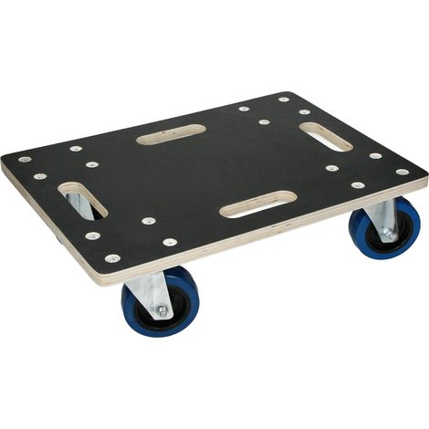 ECD Germany Carrello da Trasporto Mobili Elettrodomestici - 35 x 50 cm - Portata Carico max. 800 kg - Piattaforma Girevole Pedana con Ruote in Gomma Base Mobile Sposta Carichi Pesanti Trasloco Oggetti