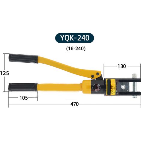 à sertir hydraulique manuelle pour cosses en acier avec