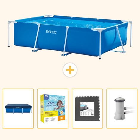 Intex Piscine Tubulaire Rectangulaire - 300x200x75 cm - 5-pièces S85 (1/5)