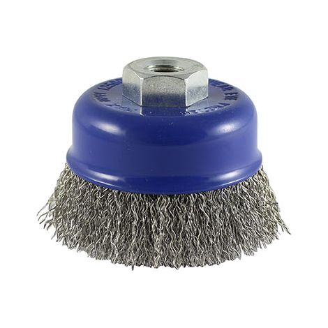TIMCO Angle Grinder Cup Brush Crimped Stainless Steel - 100mm