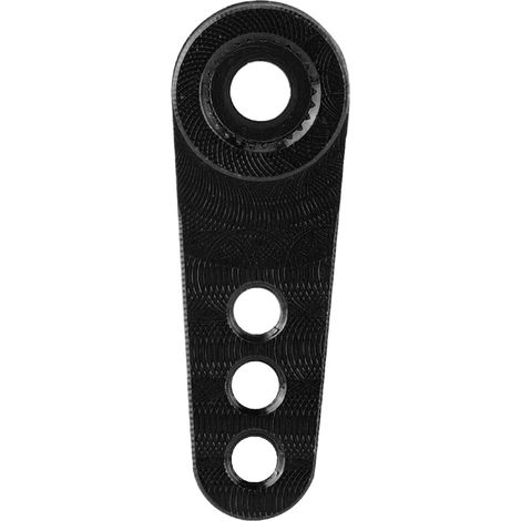 Demi-bras de servo de direction RC en alliage d'aluminium 28,5 mm 25T pour camion HSP 1/10 (noir) (1/5)