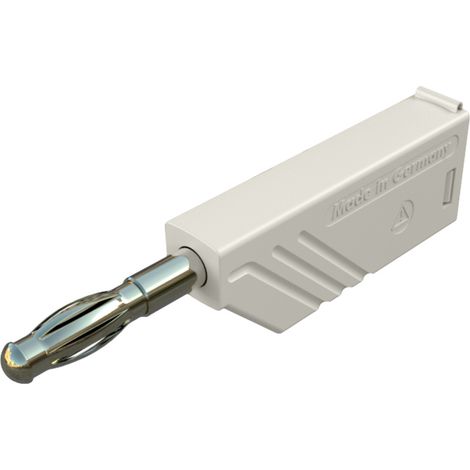 Hirschmann Test & Measurement LAS N WS Au Lamellenstecker Stecker, gerade Stift-Ø: 4 mm Weiß 1 St. (1/2)