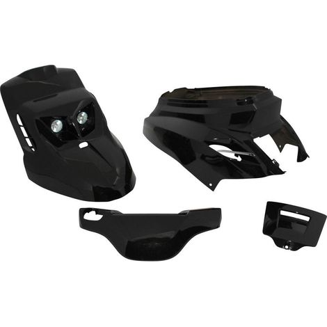 Kit carénage noir brillant design Replay pour scooter Yamaha 50
