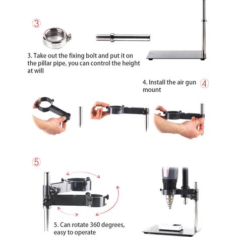 Plateforme de démontage et de réparation par soudage du support fixe mobile pour pistolet à air chaud KAISI-204 (1/5)