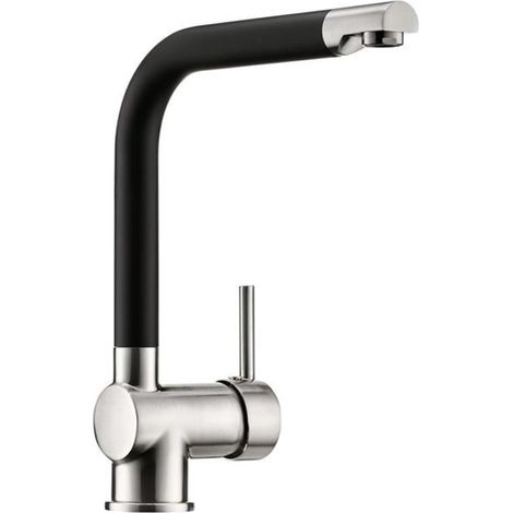 Naber LINEA Küchenarmatur Drive 1S Edelstahlfarbig/schwarz (1/3)