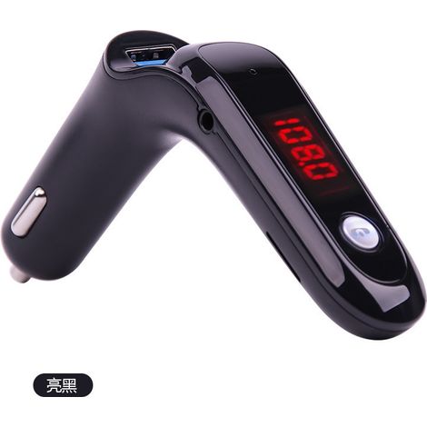 CRA S7 Auto-Bluetooth-MP3-Player, Auto-Bluetooth-MP3-Freisprecheinrichtung, S7 Auto-FM-Transmitter – Klassisches Schwarz (1/3)
