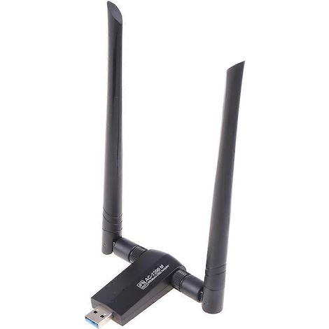 Carte réseau sans fil pour PC de bureau, compatible Windows XP/Vista, USB 2.4G/5.8G, sans base, adaptateur Wi-Fi haute vitesse (1/4)