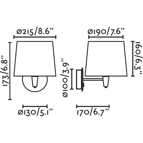 CONGA Aplique de pared blanca 64306-01 (1/3)