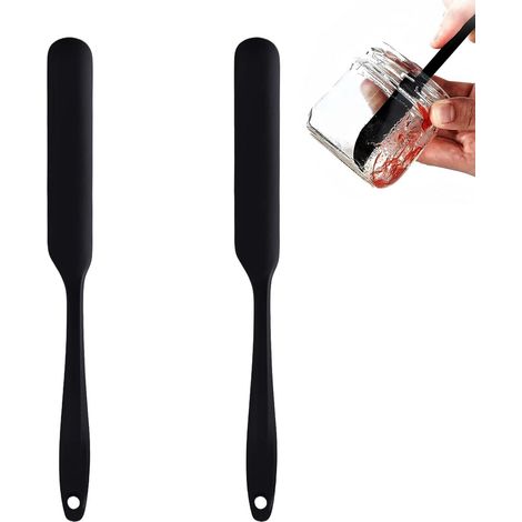 2PCS Spatule En Silicone Pour Bocaux Marises De Cuisine Pour Confiture,Marises De Cuisine, Maryse Patisserie, Spatule Cuisine Silicone, Levain, Mélange Et Recettes Haute Température (1/5)