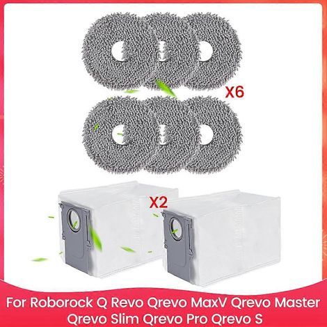Sacs à poussière pour balais-serpillères Roborock Q Revo, Qrevo MaxV, Qrevo Master, Qrevo Slim, Qrevo Pro et Qrevo S - Pièces de rechange (1/5)