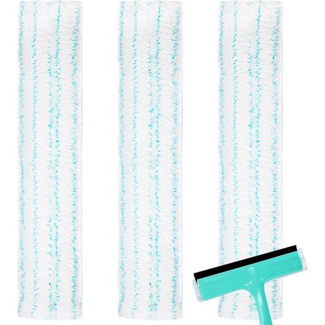 Lot de 3 Housse de Rechange pour Balai à Vitre Leifheit,Largeur de 32 cm (1/5)