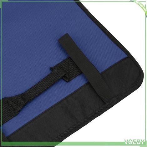 Sac à outils en rouleau - FAFEICY - Pliable - Polyester - Fond épaissi - Noir/Bleu (1/5)