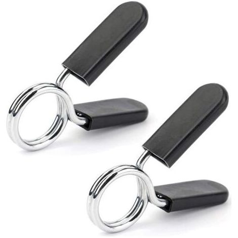 2 Pièces Anneau d’Haltères De 25 Mm, Clip à Ressort d’Haltères, Clip à Barres, Clip à Ressort Abdominal, pour l’Haltérophilie, La Musculation (1/5)