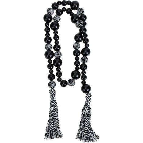 Guirlande de perles en bois de 5 pièces pour décoration d'Halloween à suspendre à la maison (1/5)