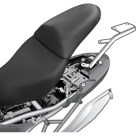 Portapacchi Shad per bauletto posteriore per Kawasaki KLE 650 A Versys, KLE 650 B Versys ABS (1/3)