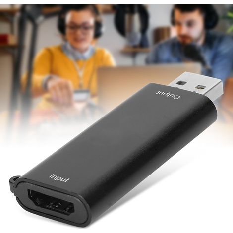 Carte de Capture Vidéo USB 2.0 4K pour Streaming en Direct et Enregistrement Haute Définition 1080p@60Hz (1/5)