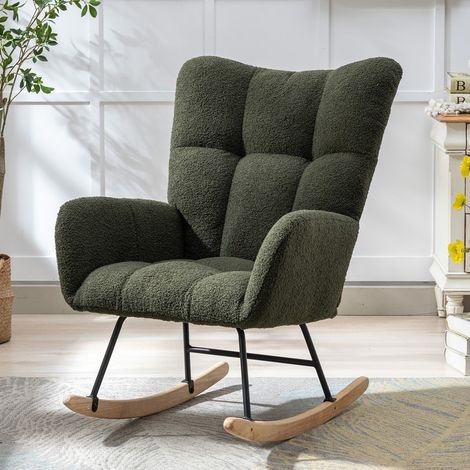Fauteuil à bascule Teddy avec design ergonomique et assise confortable
