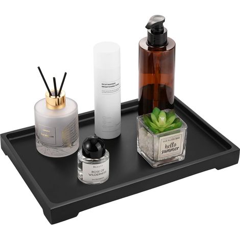 1 Plateau De Rangement En Résine, Imperméable Et Anti-rayures, Pour Salle De Bain Et Cuisine