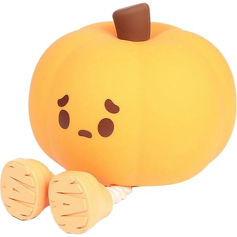 Veilleuse LED citrouille mignonne, lampe tactile à lumière douce avec 3 niveaux de luminosité réglables, parfaite pour la chambre d'enfant et Halloween