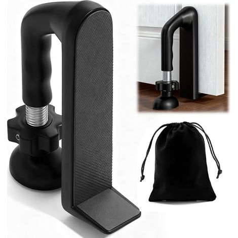 Serrure de porte portable, bloc de porte, protection contre le cambriolage, sécurité de porte intérieure, serrure de porte portable, butée de porte réglable, dispositif de protection personnelle de