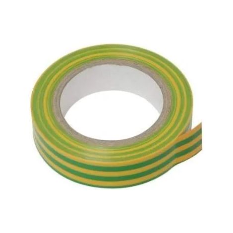 Advance 173785 - AT7 PVC - 10 x Nastri adesivi isolanti 15mmx10m Giallo/Verde - ritardante di fiamma