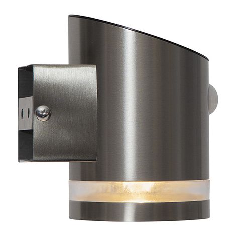 Star Trading Lanterne solaire Venicini, lampe murale, argent, LED, détecteur de crépuscule, détecteur de mouvement, blanc chaud, 12,5 cm