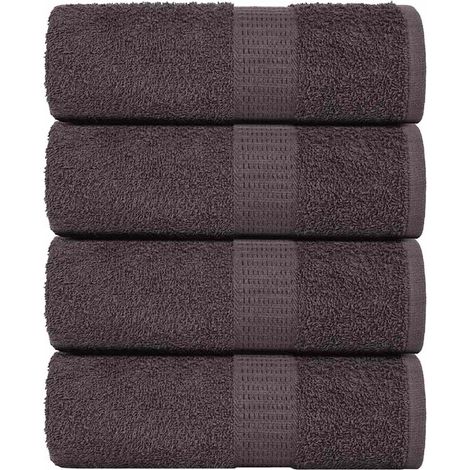 Gants de toilette FROGN, lot de 4, anthracite, 15 x 21 cm, 360 g/m²