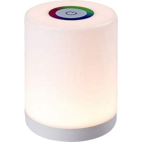 Lámpara de noche infantil, cilíndrica, luz cálida, LED, 0,8 W RGB, USB-C, regulable, inalámbrica, puntas Rabalux (1/5)